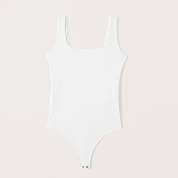 Abercrombie White Tank Bodysuit - Picture 1 of 3